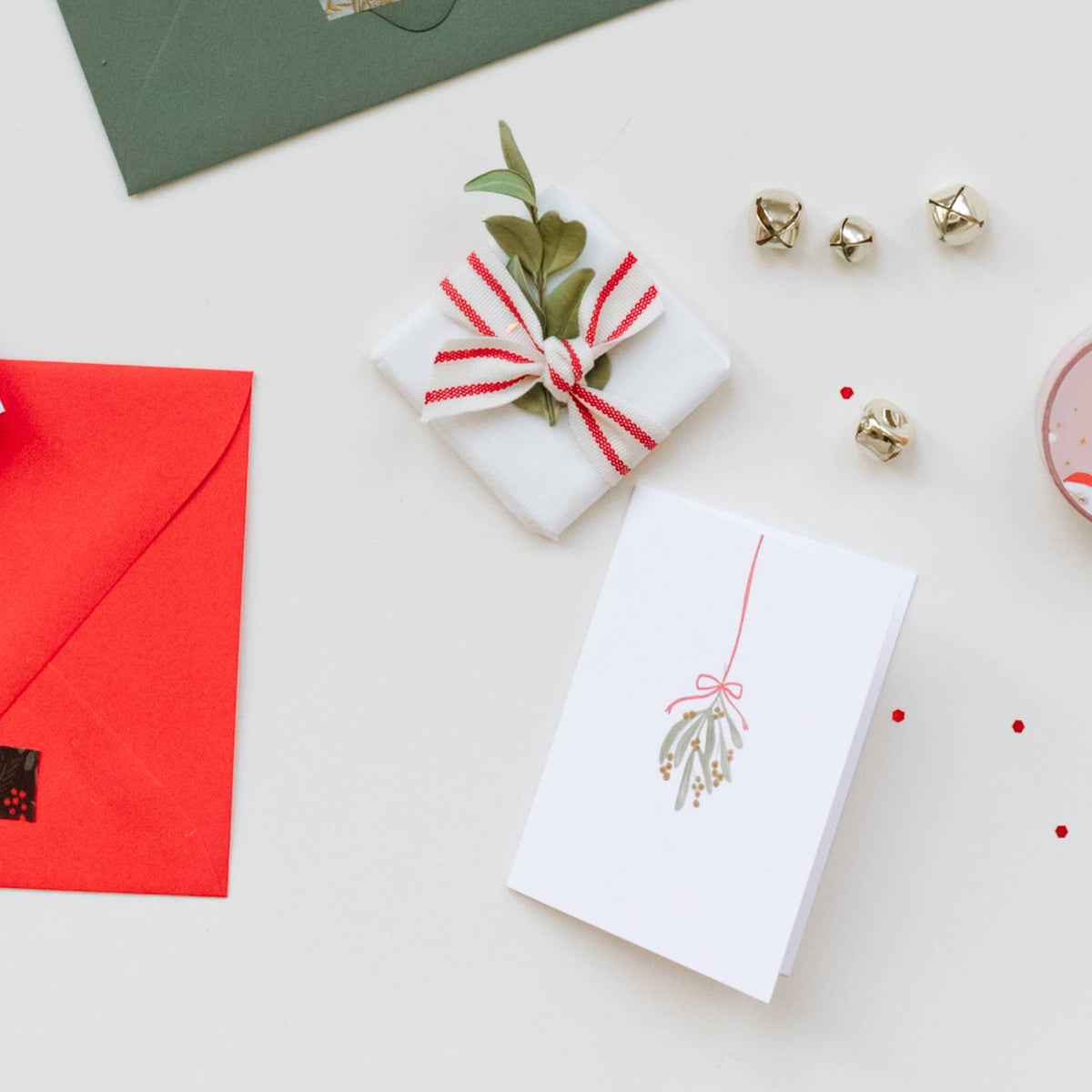 Ramona & Ruth - Mistletoe Holiday Mini Card