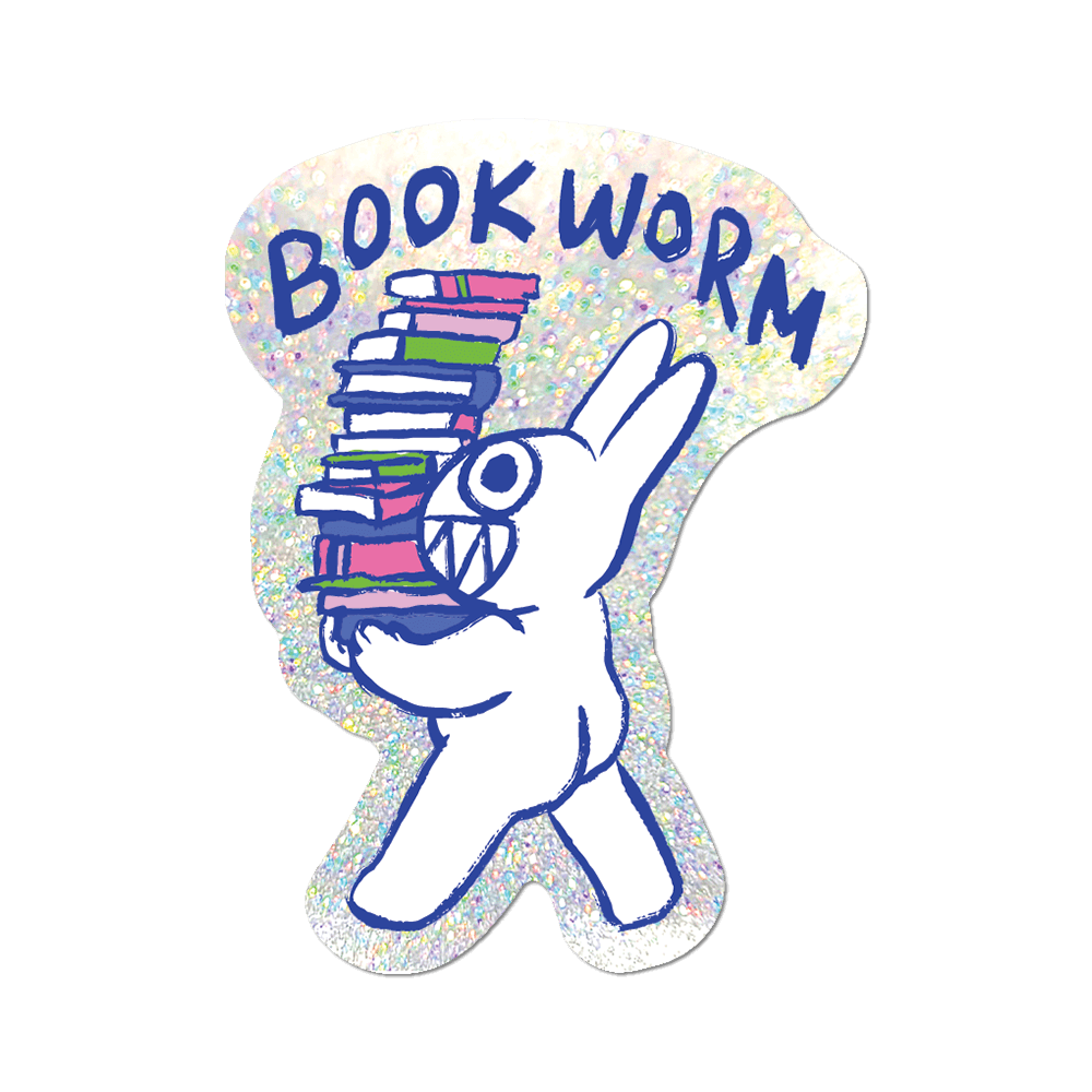 Apply Stickers - Bookworm by Apply - Die-Cut Sticker (bookish)