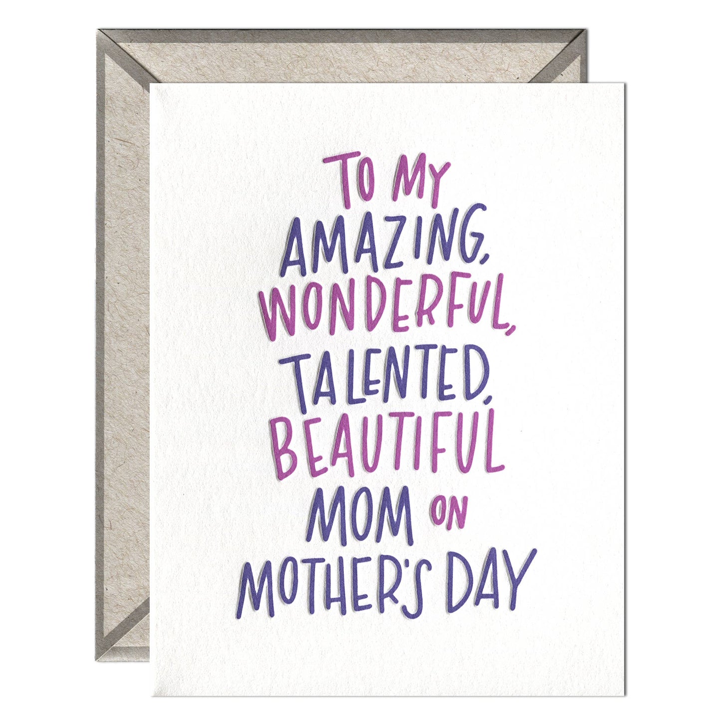 INK MEETS PAPER - Amazing Wonderful Mom - Mother's Day card