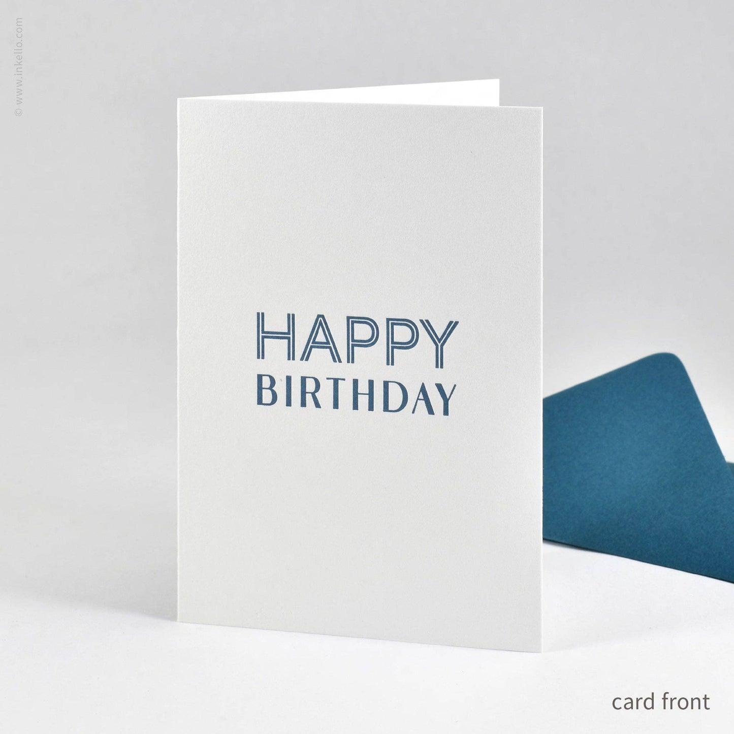 Inkello Letterpress - Simple Happy Birthday Card (#564)