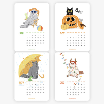 Daisy Vibe - Cat Calendar 2026