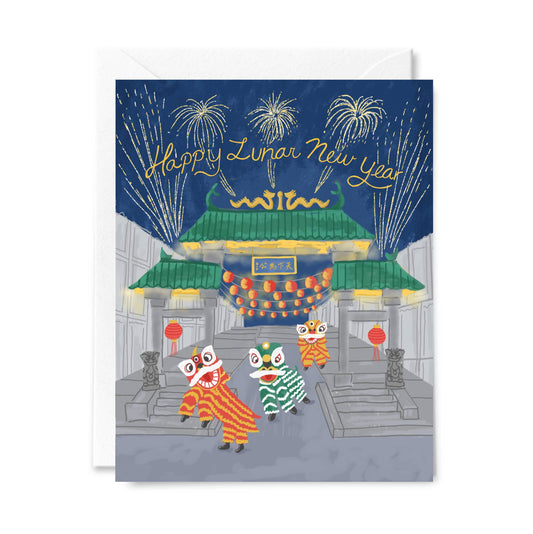 Courtney Beyer Design - Year of the Snake Chinatown Lunar New Year Card