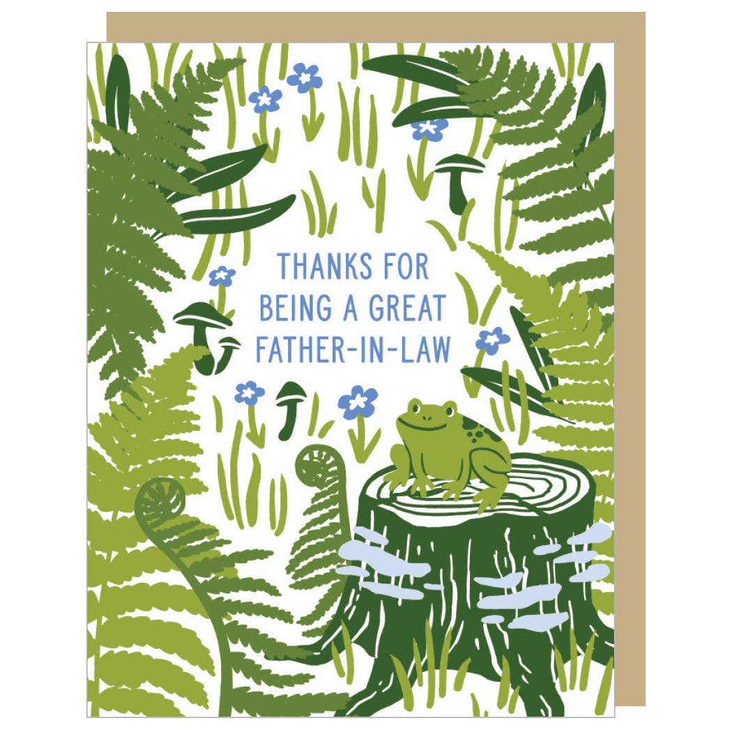 Smudge Ink - Woodsy Father-in-law Card