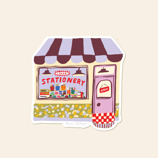 Karen Schipper - Stationery Store Sticker - Cute Shop Vinyl Sticker