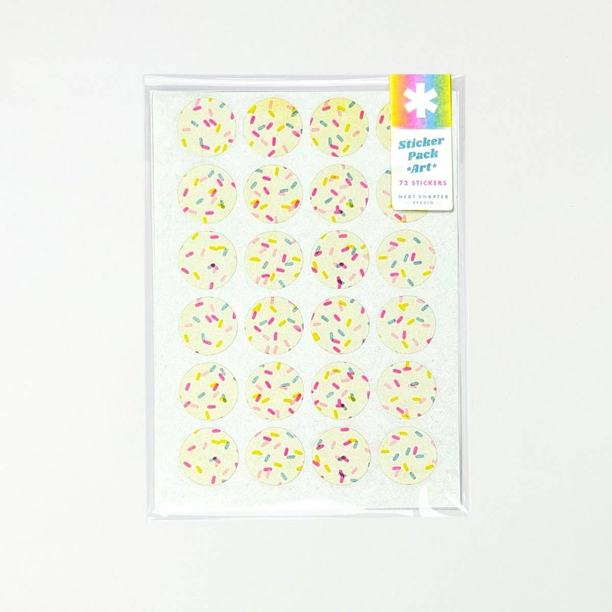 Next Chapter Studio - Sticker Pack - 1" Circles - Art: No Hanger / Smiley Faces