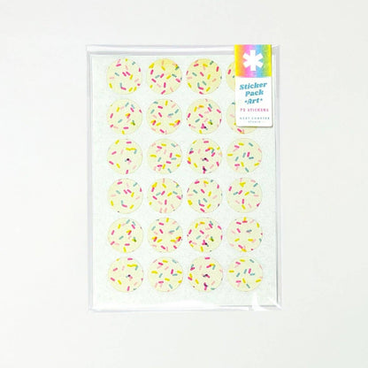 Next Chapter Studio - Sticker Pack - 1" Circles - Art: No Hanger / Smiley Faces