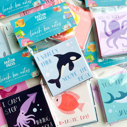 The Paxton Press - Lunch Box Notes - Sea Creatures