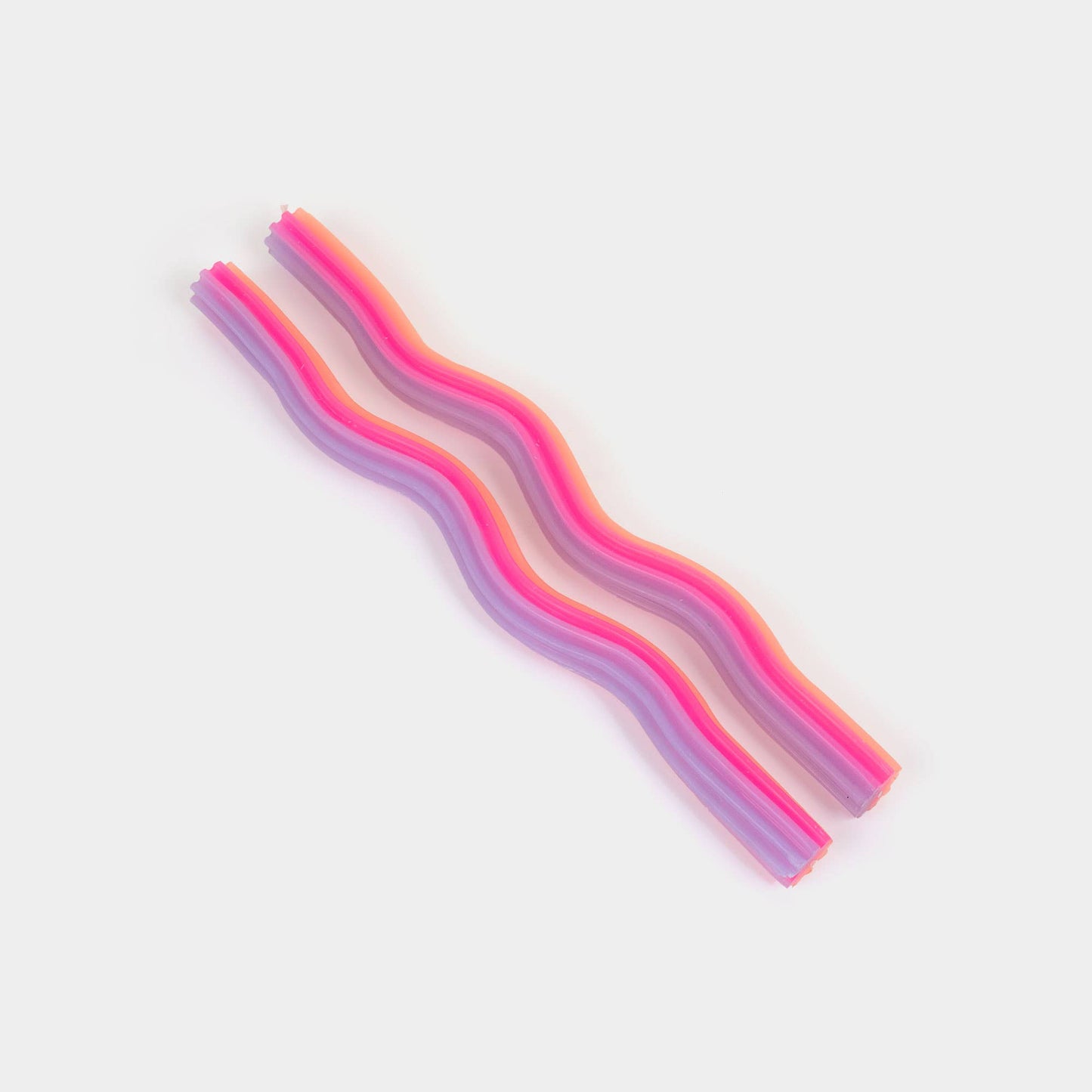 Lex Pott - Wiggle Candles - Orange, Pink & Lav. (2 Pack) - 11" Tapers