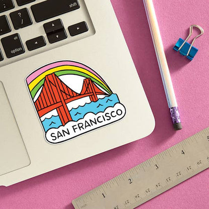 THE FOUND - San Francisco Golden Gate Bridge Die Cut Sticker