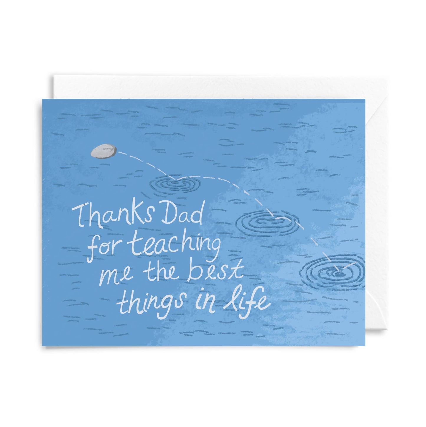 Courtney Beyer Design - Skipping Rocks in the Lake Fathers Day Card
