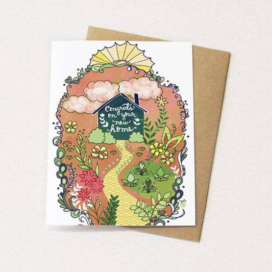 Cynla - Congrats House Card - New Home card, moving card