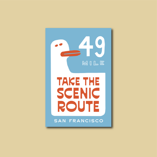 By Aleisha - Take The Scenic Route Magnet