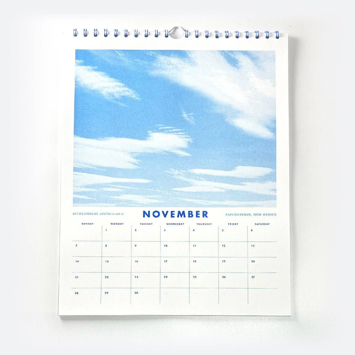 Next Chapter Studio - 2027 Risograph Wall Calendar - Clouds