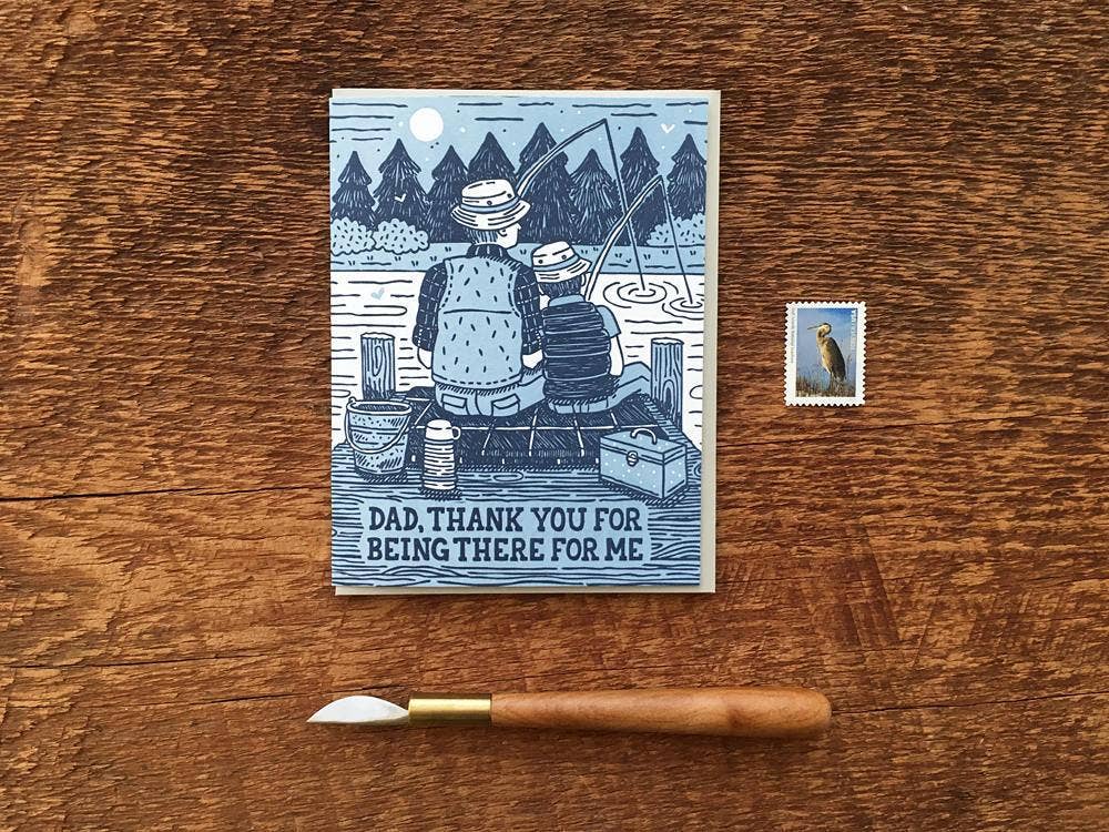 Noteworthy Paper & Press - Dad Fishing Card