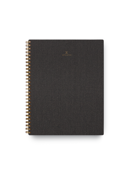 Appointed - The Notebook - Charcoal Gray: Blank