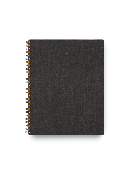 Appointed - The Notebook - Charcoal Gray: Blank