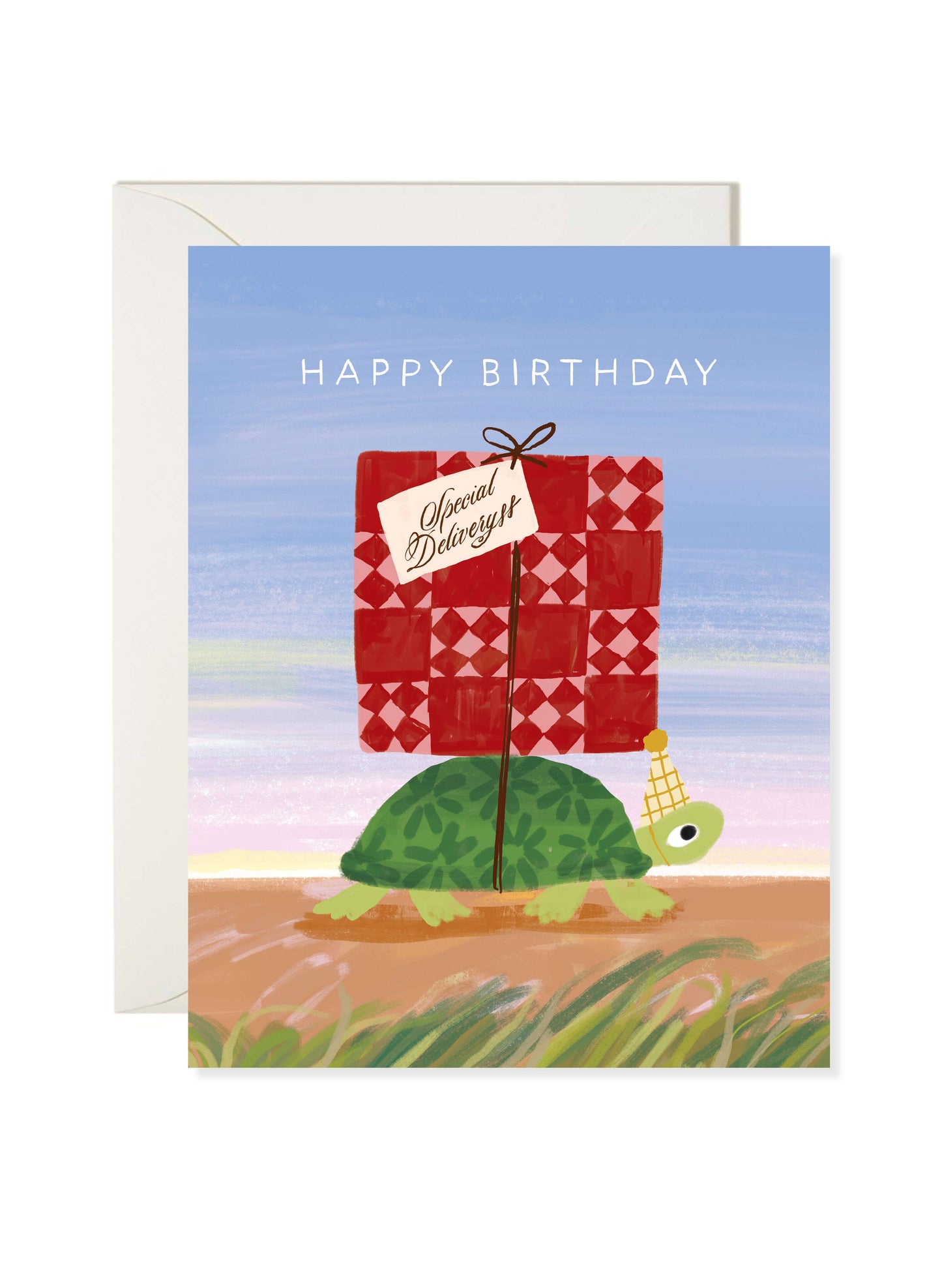 Karen Schipper - Turtle Delivery – Cute Animal Birthday Card