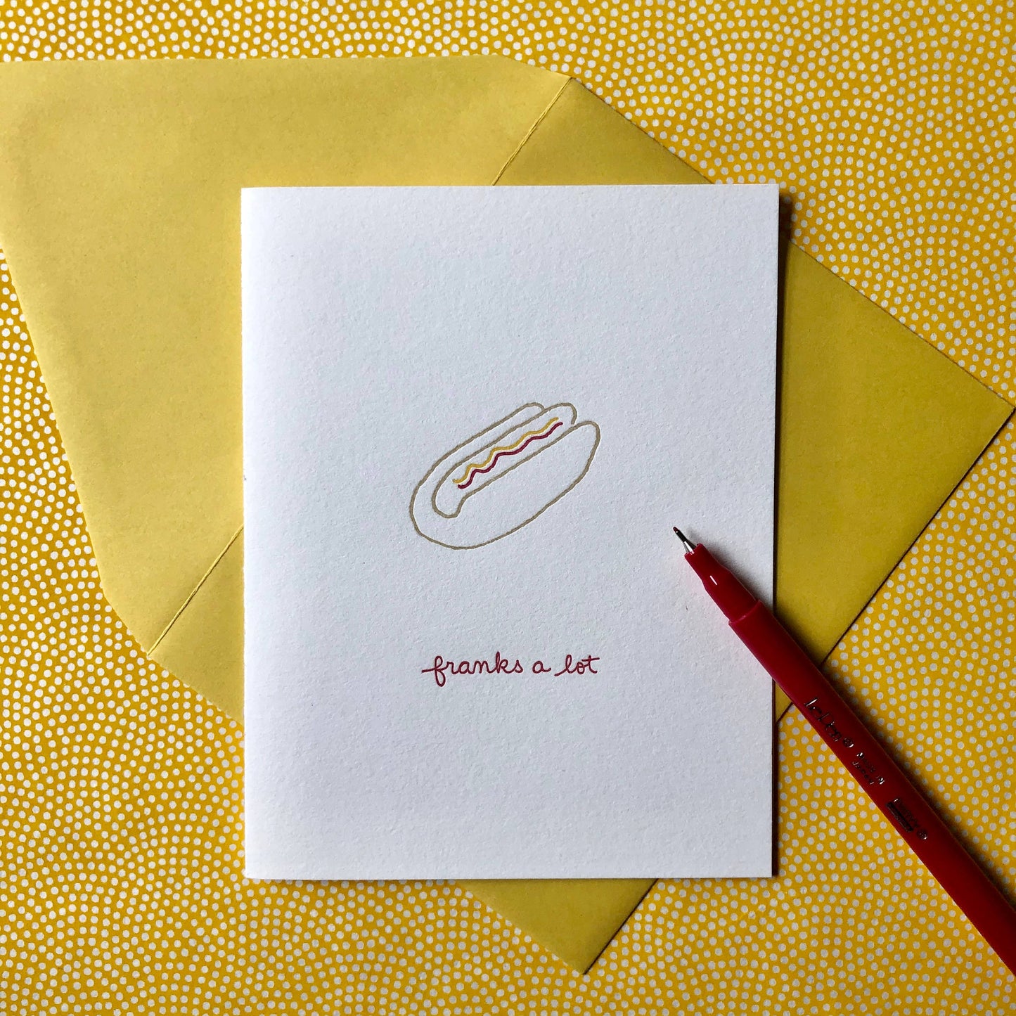 Albertine Press - Franks A Lot Greeting Card
