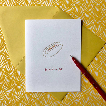 Albertine Press - Franks A Lot Greeting Card