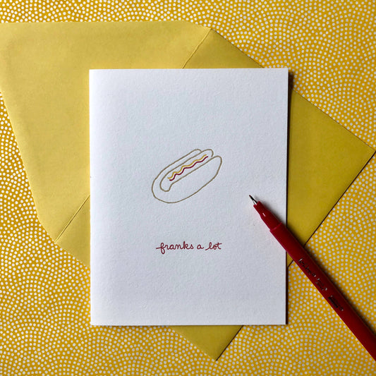 Albertine Press - Franks A Lot Greeting Card