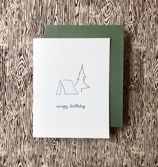 Albertine Press - Campy Birthday Greeting Card