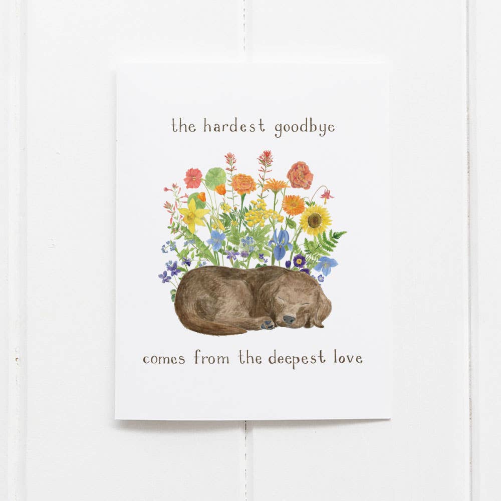 Yardia - Dog Pet Sympathy Card - Pet Loss Card
