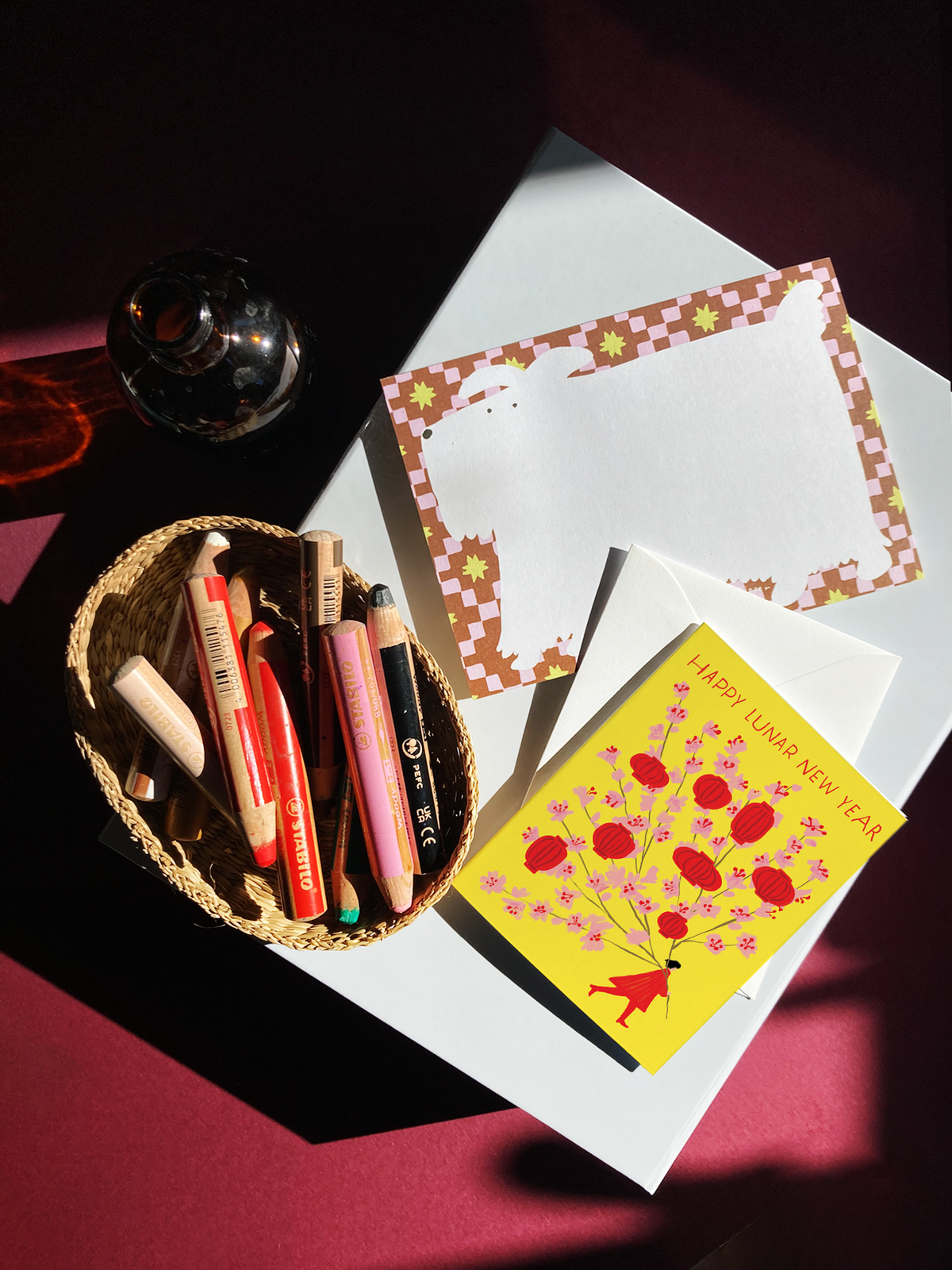 Karen Schipper - Lantern Blossoms – Lunar New Year Card