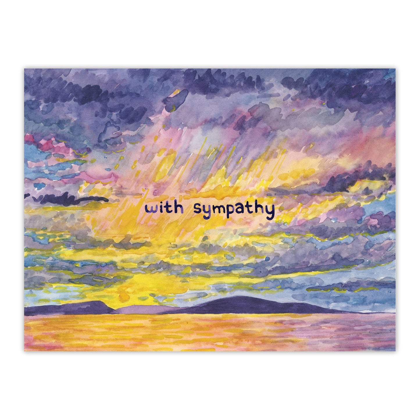 Yardia - With Sympathy Card - Empathy Card - Sympathy Card