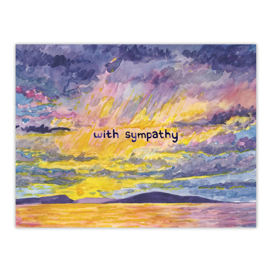 Yardia - With Sympathy Card - Empathy Card - Sympathy Card