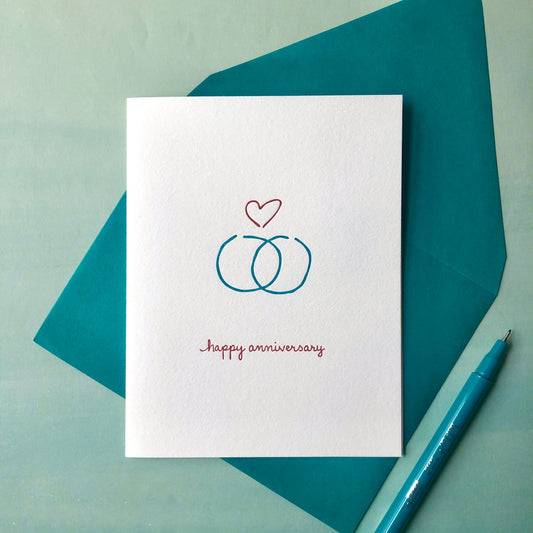 Albertine Press - Happy Anniversary Greeting Card