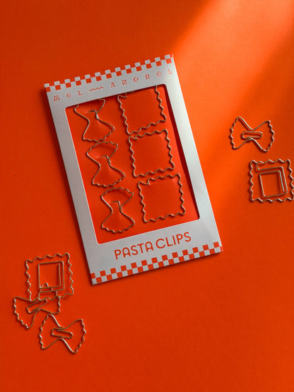 Mel Andrel - Pasta Paper Clips - Ravioli + Farfalle