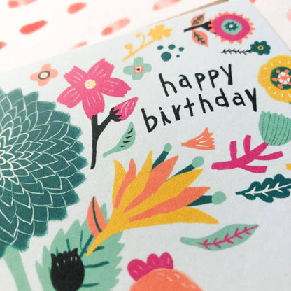 Honeyberry Studios - Chicken on Bicycle Birthday Greeting Card