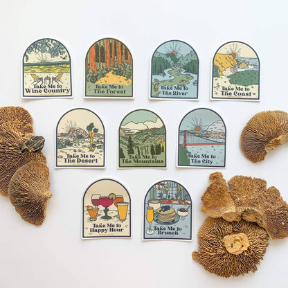 Bean Horse Car - Take Me To The City Sticker