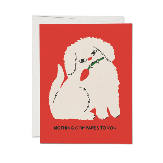 Red Cap Cards - Nothing Compares to You greeting card: Single