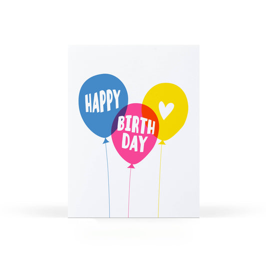 Sweet Bippy Press - Birthday Balloons Greeting Card