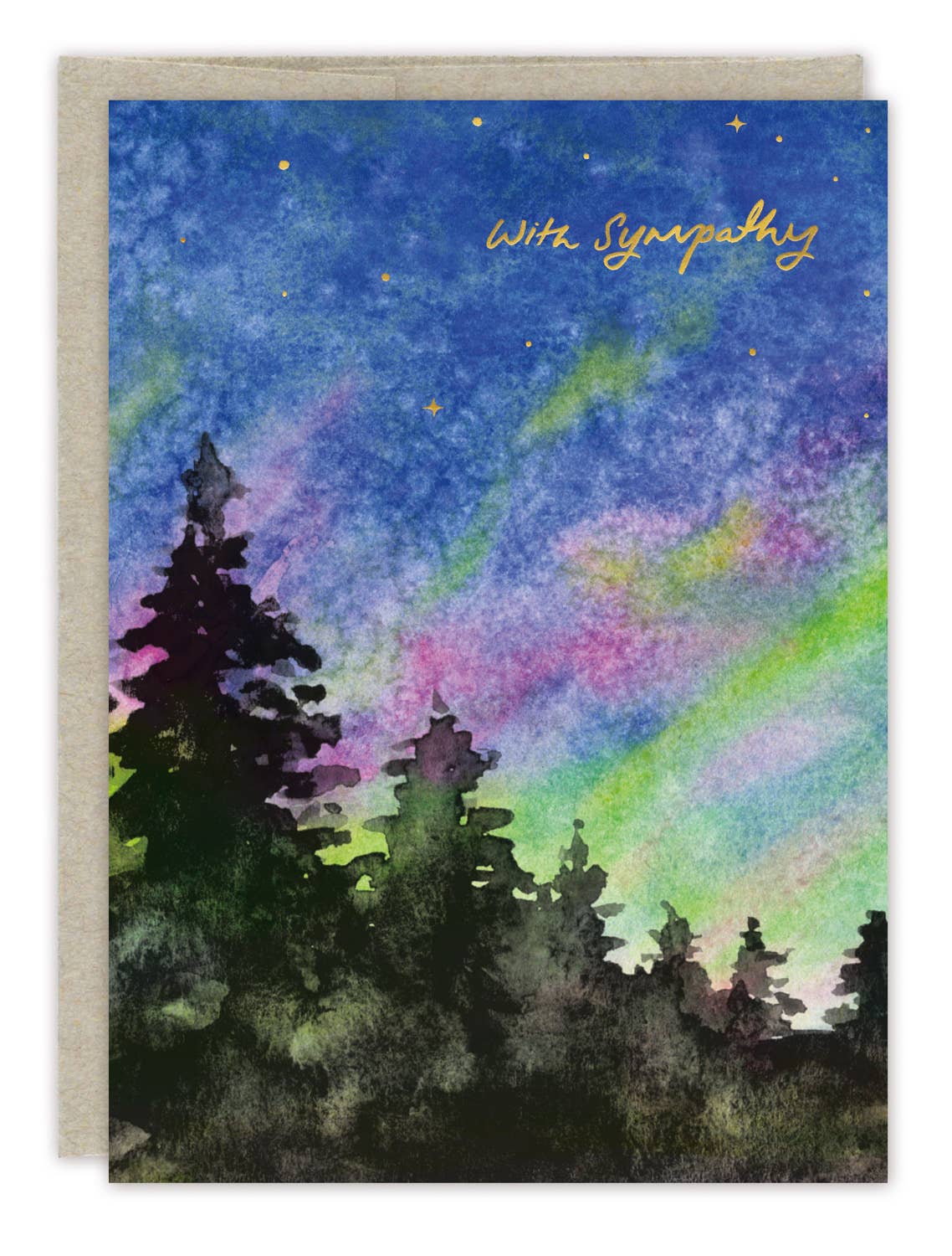 Biely & Shoaf - Northern Lights Sympathy Card