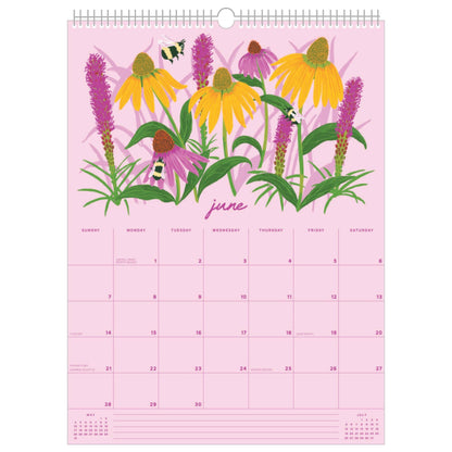 Smudge Ink - 2026 Wildflower Wall Calendar