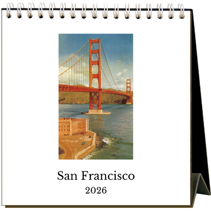 Found Image Press - San Francisco 2026 Desk Calendar