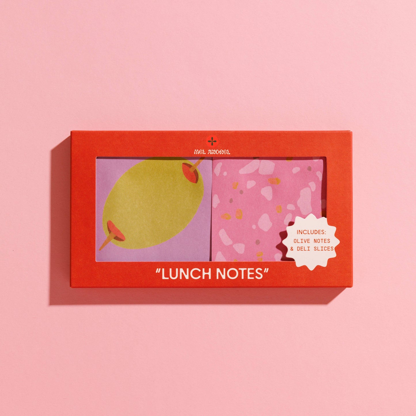 Mel Andrel - Lunch Notes - Deli + Olive Sticky Note 2 Pack