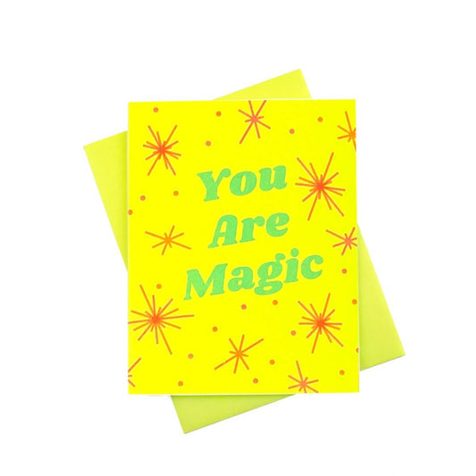 Next Chapter Studio - "You Are Magic" Encouragement Risograph Card