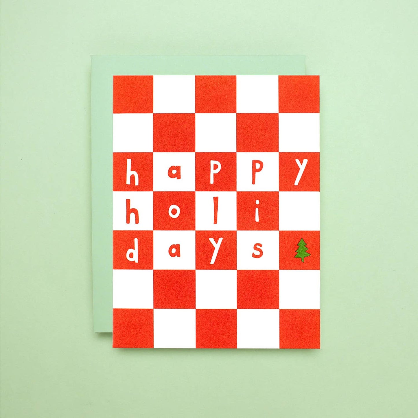 Shorthand Press - Holiday Checker - Letterpress Greeting Card: Box Set