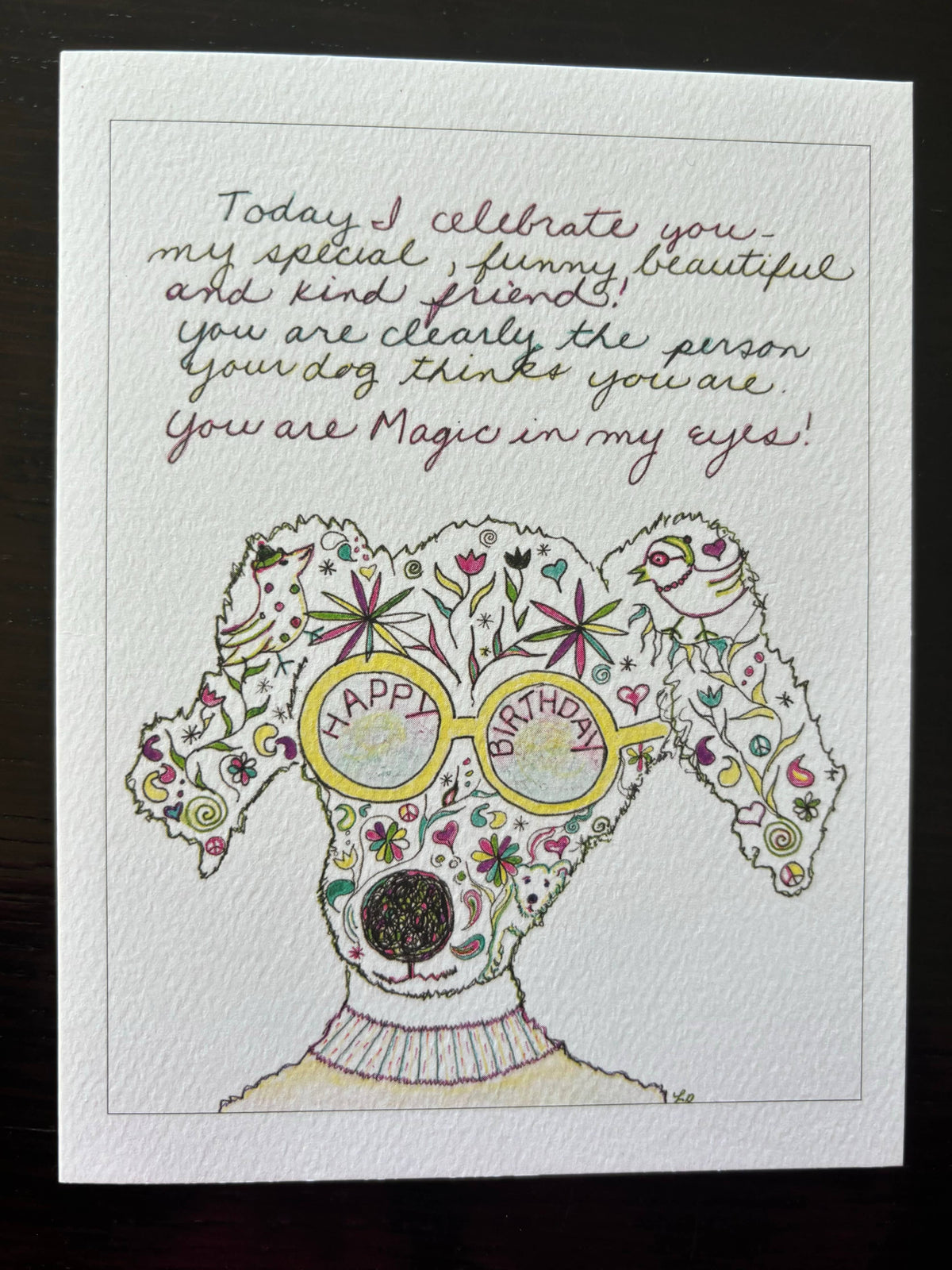 Bernie Street Studios - Today I celebrate you friend happy birthday dog card pet 