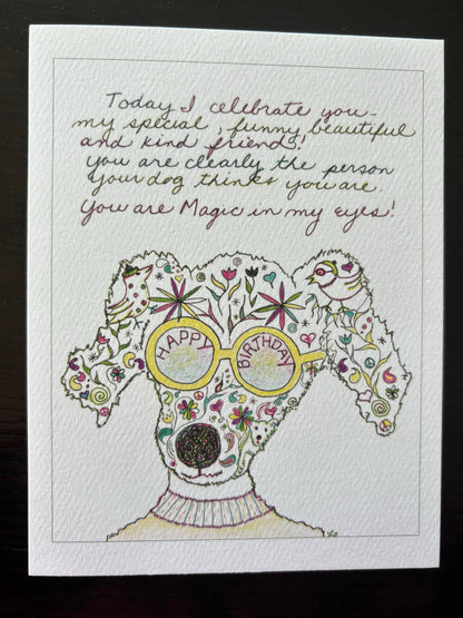 Bernie Street Studios - Today I celebrate you friend happy birthday dog card pet 