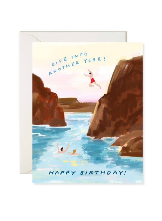 Karen Schipper - Dive Into Another Year – Summer Birthday Card