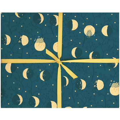 Smudge Ink - Moonlight Animals Gift Wrap (e.b. goodale): 3 Sheets per Roll