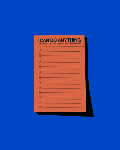 Gab Art & Design - I can do anything - list notepad