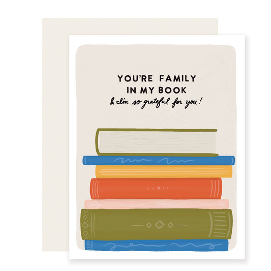 Slightly Stationery - Family In My Book Card | Chosen Family Card