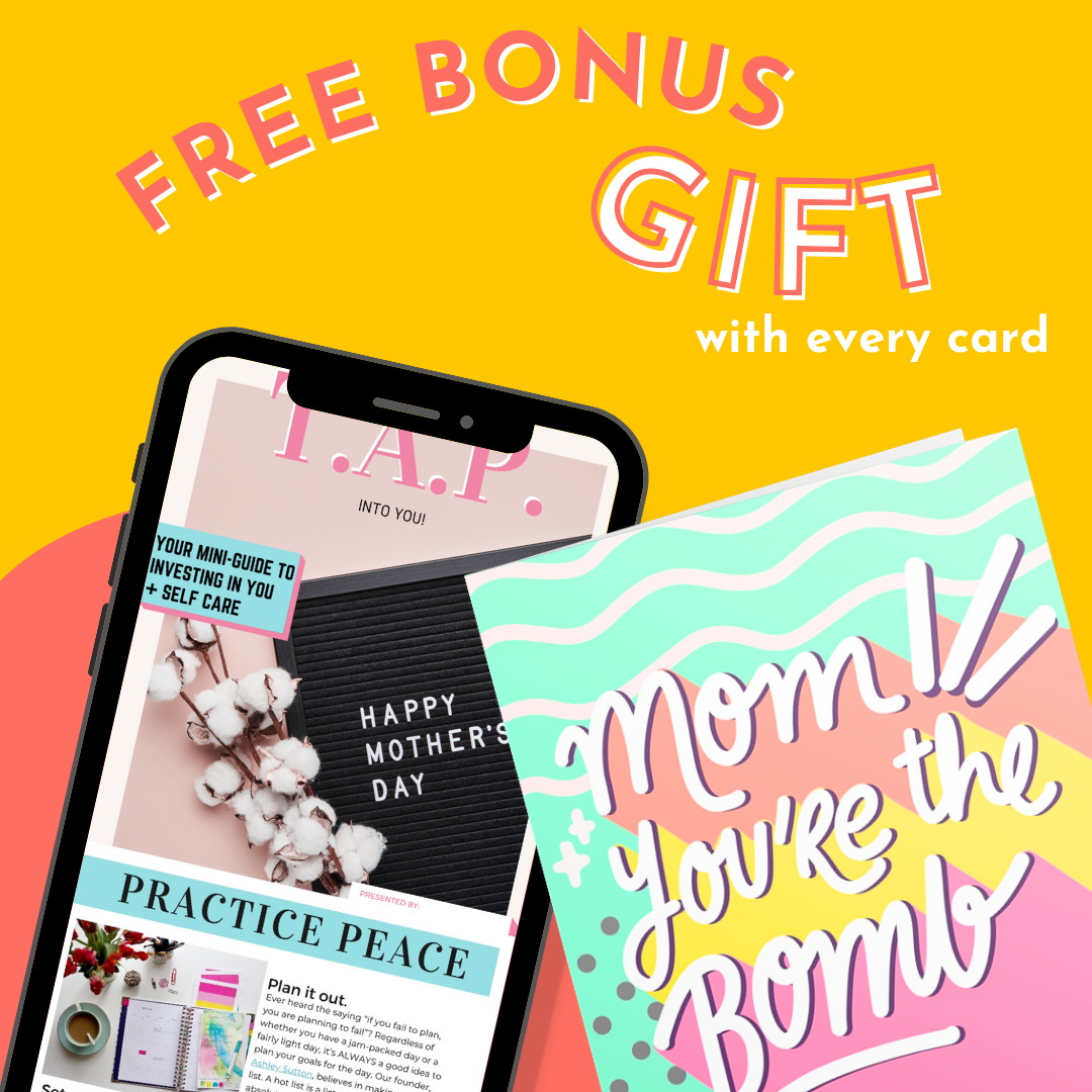 Hustle & Hope - Mom You're the Bomb Mother's Day Greeting Card