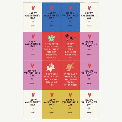 Mr. Boddington's Studio - NEW: Would You Rather - Class Set of 32 Valentines