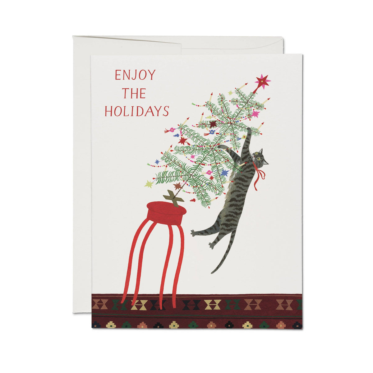 Red Cap Cards - All Is Calm greeting card: Single